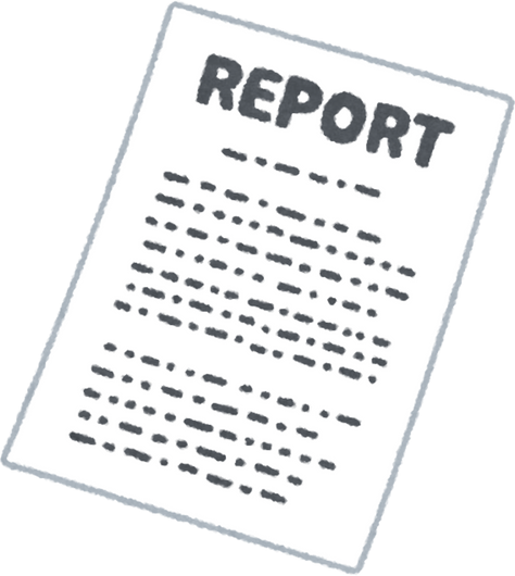 Illustration of a Titled Report Document